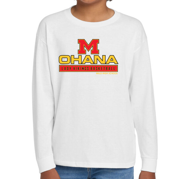 Ohana Retro 2022 Youth Heavy Cotton 100% Cotton Long Sleeve T Shirt Thumbnail